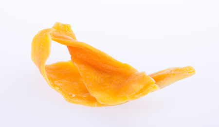 mango dry or dried mango slices on backgroundの写真素材