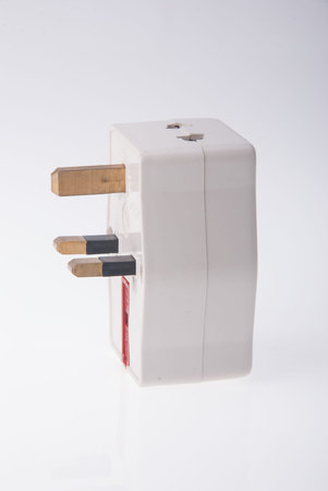 Power Adapter on the white background.