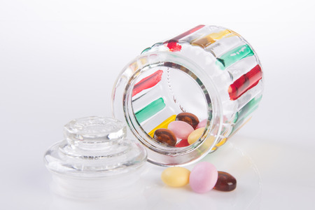 jar. crystal jar on background.の写真素材