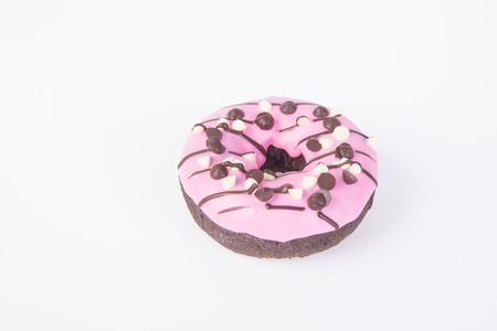 donut. chocolate donuts on backgroundの写真素材