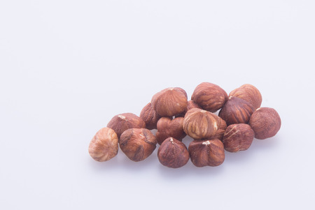nuts. hazelnuts on the background.の写真素材