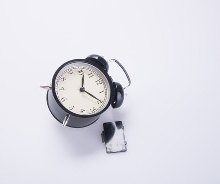 alarm clock. alarm clock on background.の写真素材