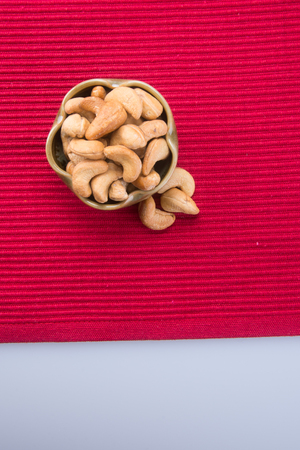 nuts. cashew nuts on backgroundの写真素材