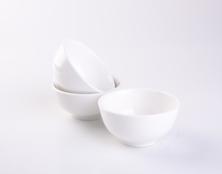 bowl or ceramic bowl on a backgroundの写真素材
