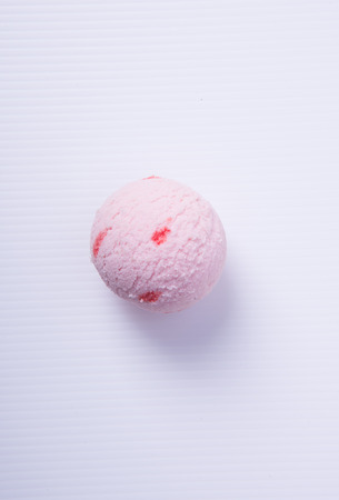 ice cream scoop or ice cream ball on the backgroundの写真素材