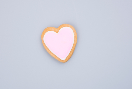 cake decoration or heart shape cake decoration on a backgroundの写真素材