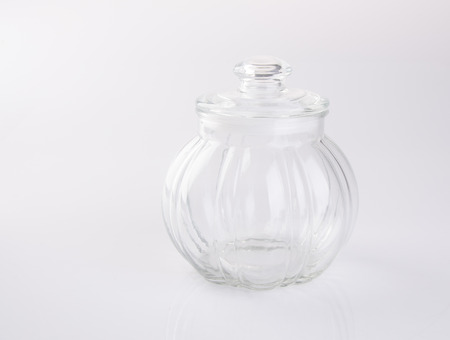 jar or crystal jar on the backgroundの写真素材