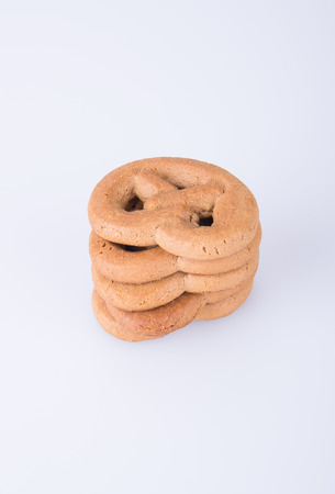 cookies or chocolate cookies on a backgroundの写真素材