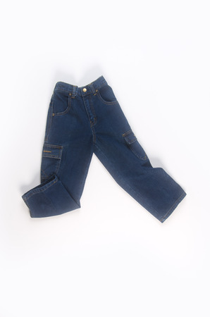 jeans or jeans for kid on a backgroundの写真素材
