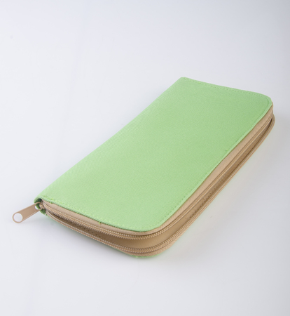 passport case or passport wallet on backgroundの写真素材