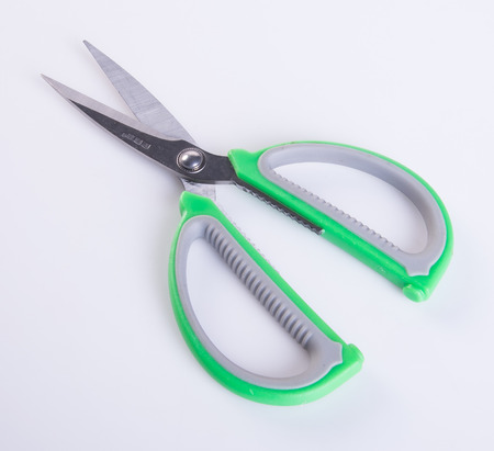 scissors or kitchen scissors on a backgroundの写真素材