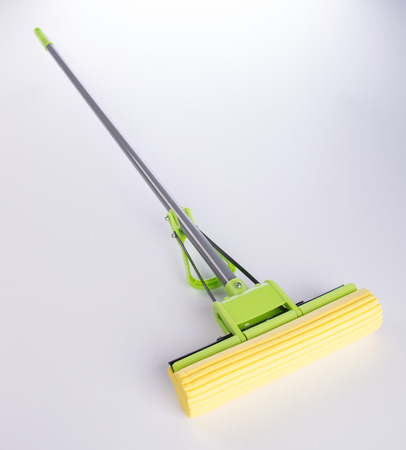 mop or plastic mop with aluminum handleの写真素材