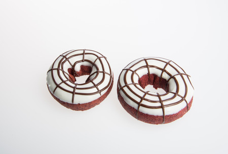 donut or fresh donut on a backgroundの写真素材