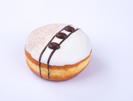 donut or chocolate donut on a backgroundの写真素材