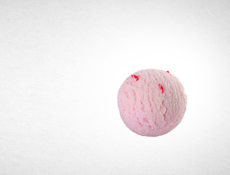 ice cream scoop. Strawberry ice cream.の写真素材