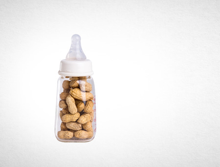 nuts on the white isolated backgroundの写真素材