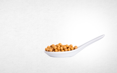 soybean isolated on white backgroundの写真素材