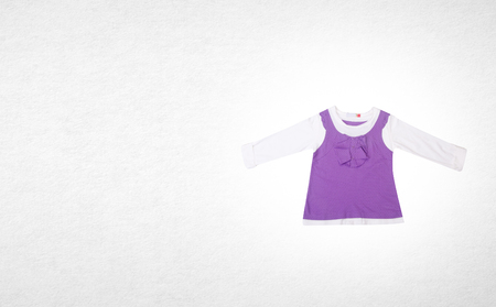 Shirt or Children's wear "girl" on a backgroundの写真素材