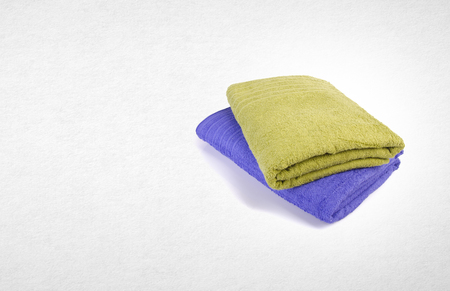 towel or bath towel on a backgroundの写真素材