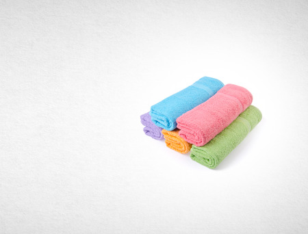 towel or bath towel on a backgroundの写真素材