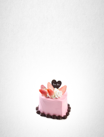 cake or birthday cake on a backgroundの写真素材