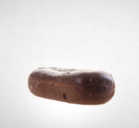 donut or chocolate donut on a backgroundの写真素材