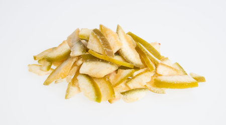 dried pomelo or dried fruits on a backgroundの写真素材