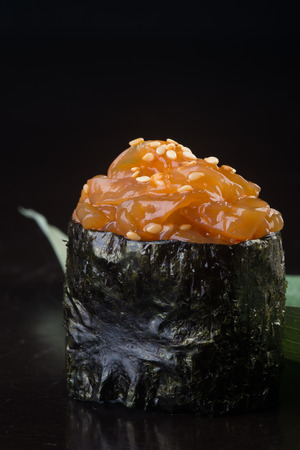 japanese cuisine. sushi on backgroundの写真素材