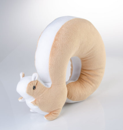 Neck pillow on the background. colour Neck pillow on the background.の写真素材