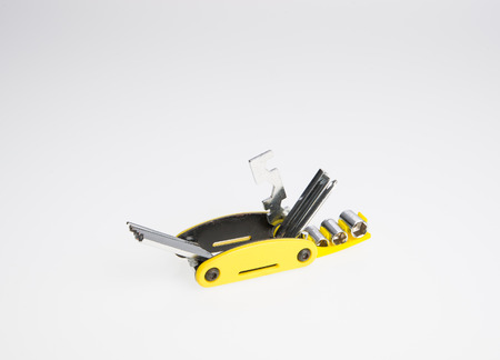 Allen key or Allen wrench key set on a backgroundの写真素材