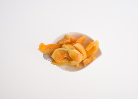 dried melon or dried fruits on a backgroundの写真素材