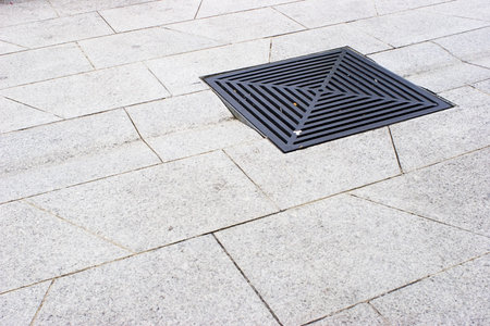 Photo of a Street Drainの写真素材