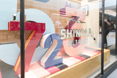 Philadelphia, Pennsylvania, May 19 2018: Shinola Detroit store front.のeditorial素材