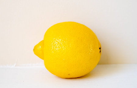 Creative layout made of lemon. Flat lay. Food concept. Lemon on white background.