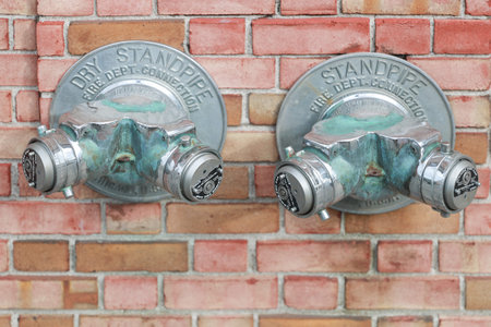 Princeton New Jersey - March 16, 2019:Rusted fire hydrant in New Jersey street. Fire hidrant for...