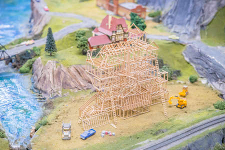 Flemington, NJ, United States. April 24, 2022: Northlandz is a model railroad layout and museum located near Flemington, New Jersey.のeditorial素材