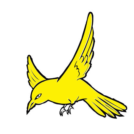 hand drawing eagle vector illustrationのイラスト素材