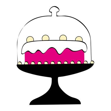 wedding cakeのイラスト素材