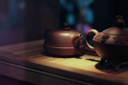 Clay Chinese teapotsのeditorial素材