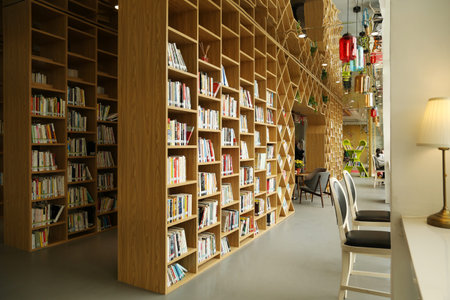 Interior of a library