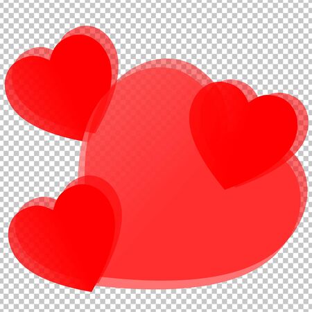 Valentine's Day. Colorful,multicolored  hearts. Vector illustration. Abstract. Loveのイラスト素材