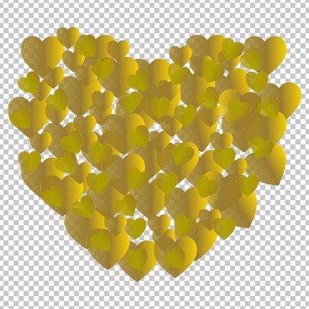 Valentine's Day. Colorful,multicolored  hearts. Vector illustration. Abstract. Loveのイラスト素材