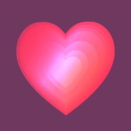 Valentine's Day. Colorful,multicolored  hearts. Vector illustration. Abstract. Loveのイラスト素材