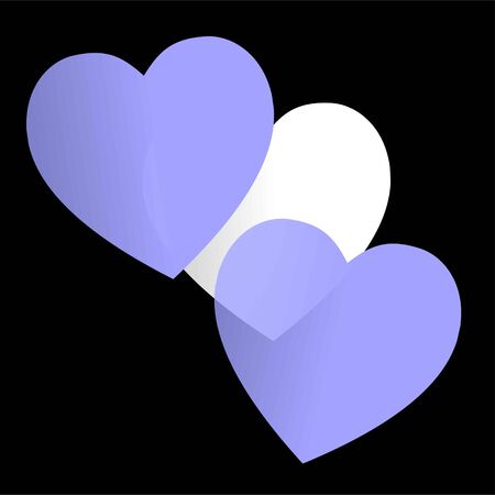 Valentine's Day. Colorful,multicolored  hearts. Vector illustration. Abstract. Loveのイラスト素材