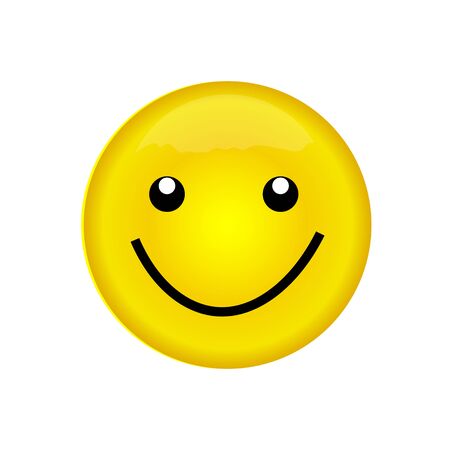 Emoticon icon, emoji isolated on white backgroundのイラスト素材