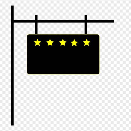 Sign board  icon. Vector illustrationのイラスト素材