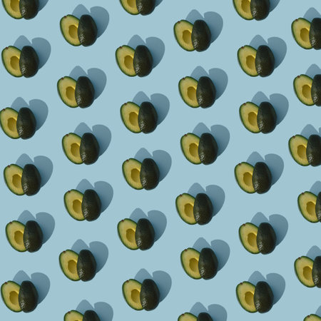 Blue pill at pastel blue background. Flat lay top view. Medicine health pharmacy pharmacology...