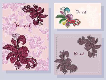 Printable Wedding Invitation Template: invitation, envelope, thank you card, save the date cards. Valentine, seamless pattern is masked and complete.のイラスト素材
