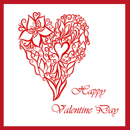 Beauty abstract background with heart Valentines Day. vectorのイラスト素材
