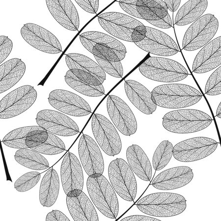 Seamless pattern with leaves.のイラスト素材
